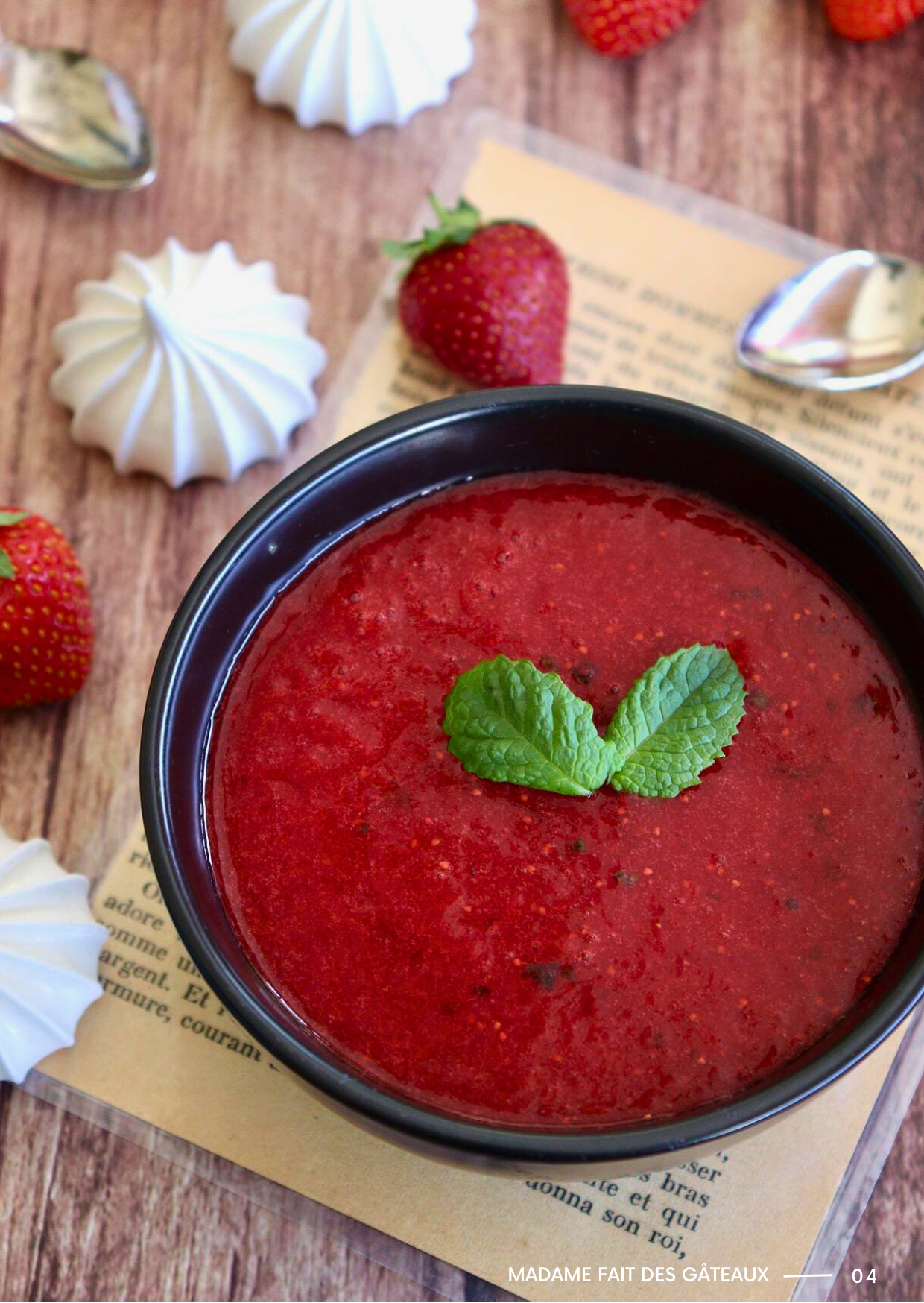 photo soupe de fraise