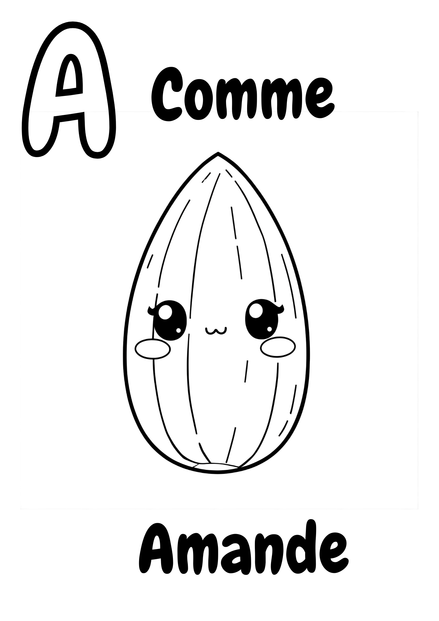 Abécédaire gourmand à colorier