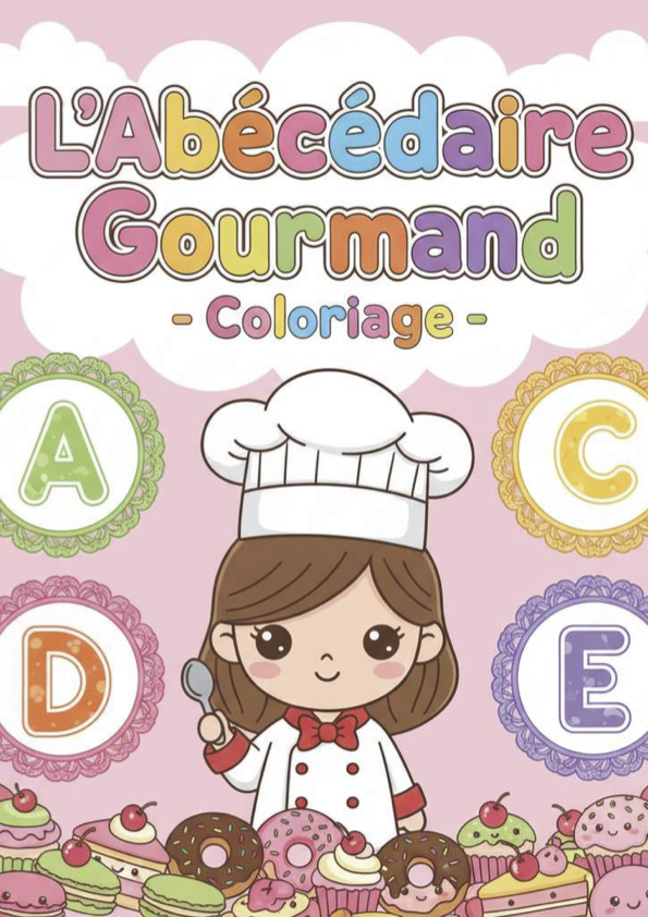 Abécédaire gourmand à colorier