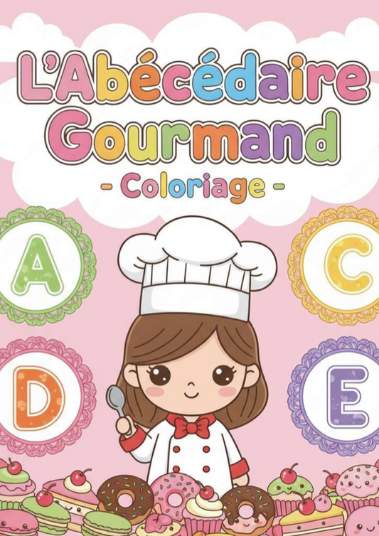 Abécédaire gourmand à colorier