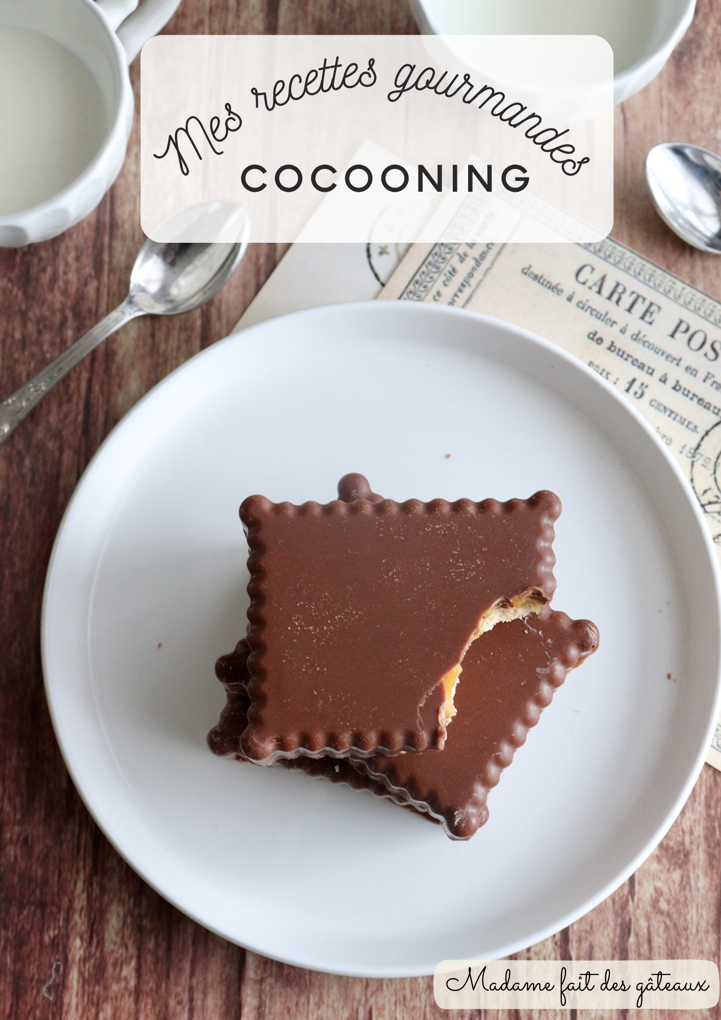 page de garde ebook mes recettes gourmandes et cocooning